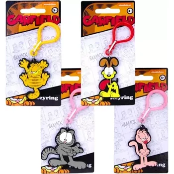 garfield 2d pvc klíčenka – 4 motivy