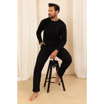 Pánské pyžamo PÁNSKÉ PYŽAMO 493 J/25 černá M