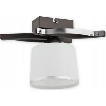 Astred stropní svítidlo 1-bodové - rez wenge + chrom - bílá matná + tahový spínač