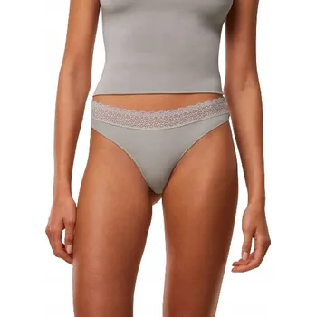 Kalhotky Dámské TANGA kalhotky Triumph Feel of Modal String Šedé XS 34