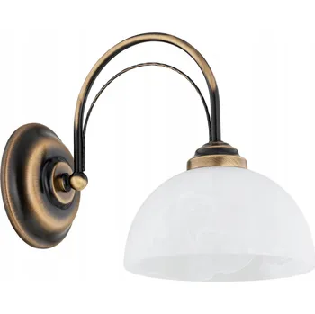 Nástěnné svítidlo Nástěnné svítidlo LEMIR bílé, zlaté patice E27 60 W