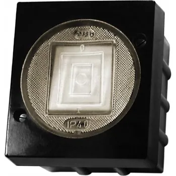 vypínač Dvojitý vypínač Klasik Ospel černý ŁNH-2LC/25