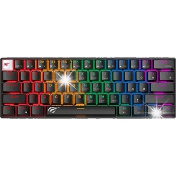 Klávesnice Mechanická herní klávesnice Havit KB903L RGB podsvícení, drátová