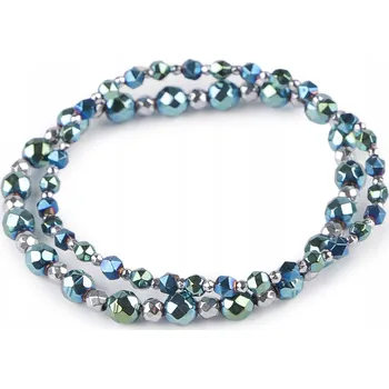 Náramek Elastické Náramky z hematitu, sada 2 kusů ks