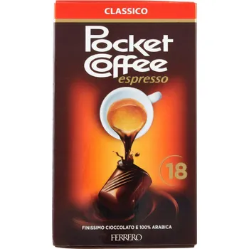 Čokoláda Pocket Coffee espresso classico 225g Čokolády
