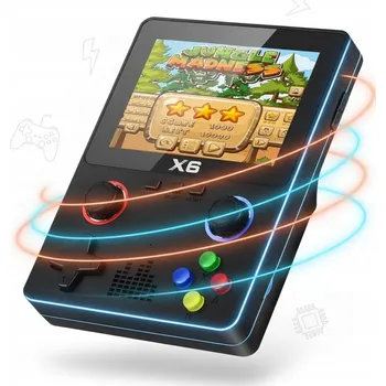 Herní konzole Přenosná herní konzole X6 Retro 3.5" IPS 640x480 Dual Joystick 2000mAh TV-Out