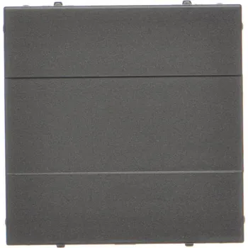 vypínač Kryt zaslepovací bez kovového třmenu, Simon 55 TP/149, černá metalizovaná