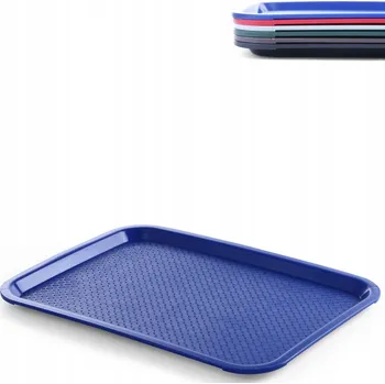 Plastový tác Fast Food 45x35 cm modrý 878828