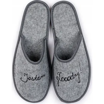 Dámské pantofle Papuče Filcové pantofle Nazouváky "Mám hlad" 45