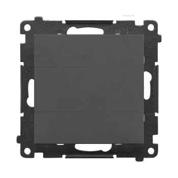 vypínač Kryt zaslepovací s kovovým třmenem, Simon 55 TPS.01/116, grafitová