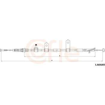 Autodíl Lanovod parkovací brzdy COFLE 92.1.MA005