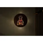 Li-Go "Ježíš a srdce" světelný obraz s baterií 50cm dub