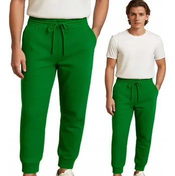 Pánské tepláky Jogger se stahovacími lemy a kapsami Zelené M