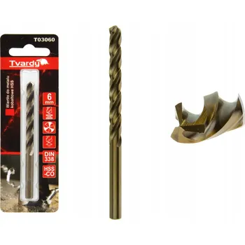 Vrták VRTÁK DO KOVU KOBALTOVÝ HSS M35 6 mm