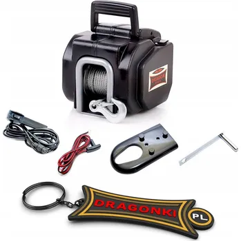 lanový naviják Naviják Dragon Winch 3500 lb 12V s ocelovým lanem 10 m