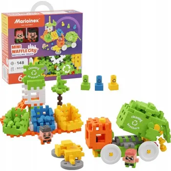 ostatní stavebnice Marioinex Mini Waffle City popelářské Stavebnice 14 8 dílů