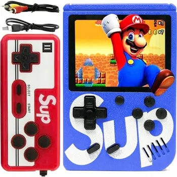 Herní konzole PŘENOSNÁ MINI RETRO HERNÍ KONZOLE GAMEBOY PEGASUS GAME BOX MARIO CONTRA 400 HER