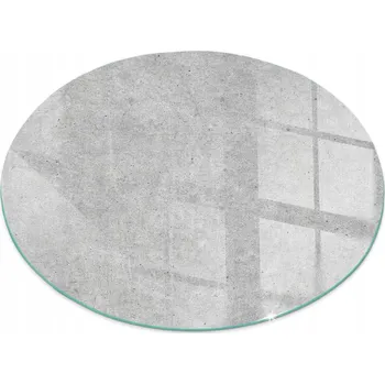 Krbová kamna Skleněná Podložka Pod Kamna Nebo Krbová Kamna s Texturou Surový Betonu průměr 60 cm