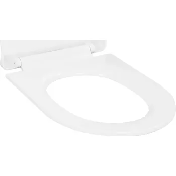 WC sedátko WC Sedátko s Pomalým Zavíráním a Rychloupínacím Systémem, Bílé, 46 x 36,5 cm, Polipro