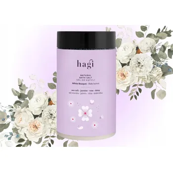 Koupelová sůl HAGI Přírodní sůl do koupele Bílý Buket 480g