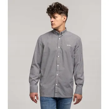 Pánská košile Lee Cooper pánská košile ležérní KOSZILE M RYDER 2000 KHAKI dlouhý rukáv volný střih bavlna velikost XL