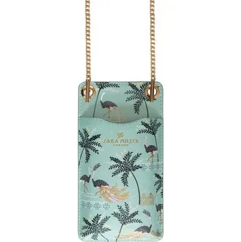 Pouzdro na mobil a karty Ostrich Mint