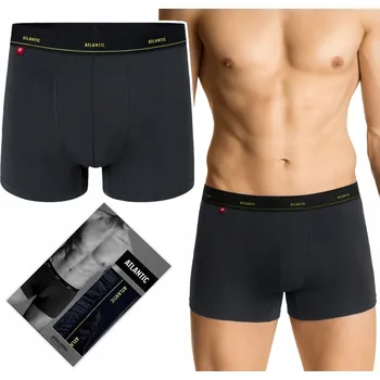 Pánské oblečení ATLANTIC 1190 pánské boxerky BAVLNA PIMA GRAFITOVÁ - M