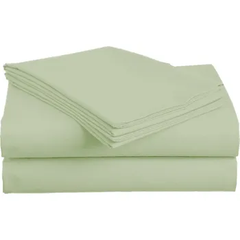 Prostěradlo PROSTĚRADLO BEZ GUMY LUXURY BAVLNĚNÝ SATÉN 160X200CM OLIVOVÉ