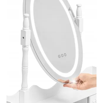 Toaletní stolek Toaletní Stolek MOVEMENT_TRADE bílý matný 75 x 142 x 40 cm