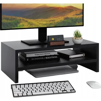 Podstavec pod monitor Podstavec pod monitor Wypych Meble černá dřevotříska 41,5x23 cm