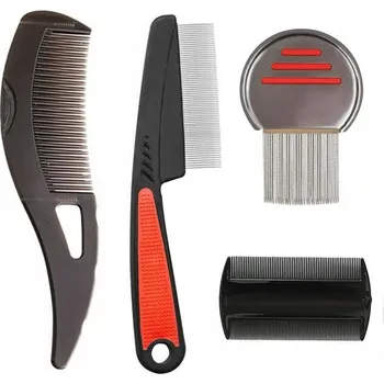 Kosmetika pro psa PROFESIONÁLNÍ hřeben na VŠI, hnidy a blechy 4 kusy