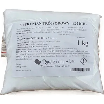 Univerzální čisticí prostředek Citronan sodný (E331) - hydratovaný citronan trisodný, 1 kg - Rodina Eko
