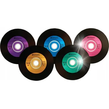 Optické médium CD-R Verbatim Vinyl Barevné 700MB 100 Ks Audio