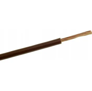 elektrický kabel 100m Jednožilový kabel 1x0,5 mm lanko LGY 1 x 0,5mm hnědý