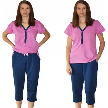 Dámské pyžamo Dámské pyžamo pro kojící matky, rozepínací na / druky, 3/4 rukáv, elegantní, velikost M