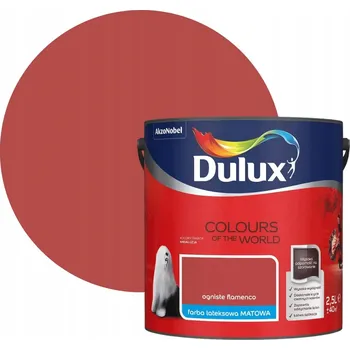 barva na zeď Dulux 2,5 l Ogniste Flamenco matná latexová Barva na zeď