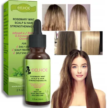 Vlasová regenerace EELHOE Mátový Olej na Růst Vlasů - Pro Jemné a Hladké Vlasy