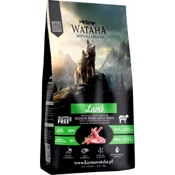 Pamlsek pro psa WATAHA HYPOALERGENNÍ KRMIVO SUCHÉ KRMIVO PRO DOSPĚLÉ PSY MALÝCH A STŘEDNÍCH PLEMEN JEHNĚČÍ S RÝŽÍ 500 g