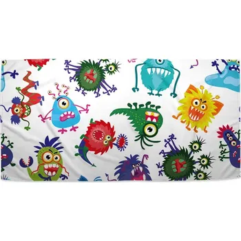 Osuška Sablio Ručník Barevné příšerky - 50x100 cm