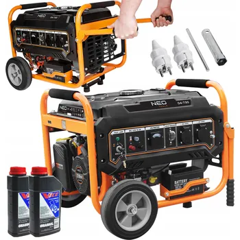 Elektrocentrála Přenosná elektrocentrála jednofázová NEO TOOLS 2800 W benzínová