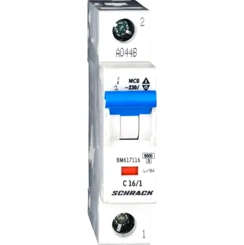 Jistič Jistič Schrack 6kA C 16A BM617116
