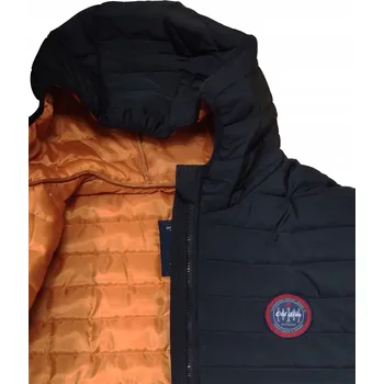 Moto bunda 5XL Velká Černá Bunda Old Star Kapuce Zimní Teplá Lehká