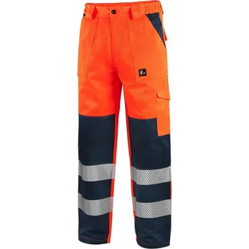 montérky CXS Kalhoty NORWICH, 170-176cm, výstražné, pánské, oranžovo-modré, vel. 50