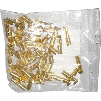 Síťový kabel Konektor DUTINKA 4mm DJ221-4B, kabel 1-1,5mm2, balení 100ks