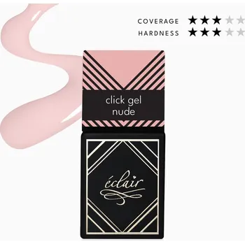 Lak na nehty Eclair Click Gel NUDE 14ml - gel na nehty v lahvičce
