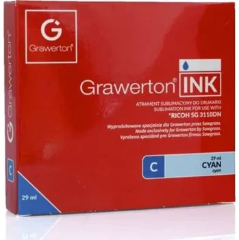Grawerton Cartridge sub.ink.-Ricoh SG 3110DN, 29 ml, azurová
