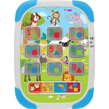 Hračka pro nejmenší Tablet vzdělávací 15x20 cm na baterie česky mluvící se světlem