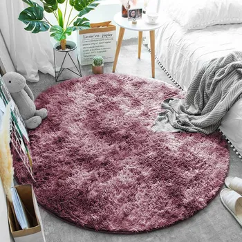 Koberec Kulatý Koberec Shaggy Ombre Strado 80x80 OmbreRed