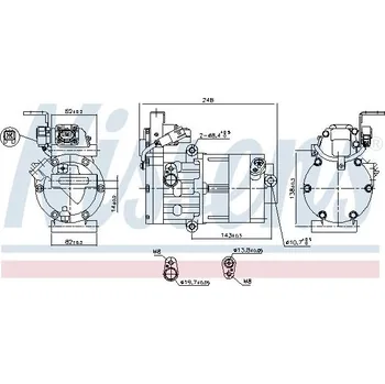 Kompresor klimatizace Kompresor, klimatizace NISSENS 890770