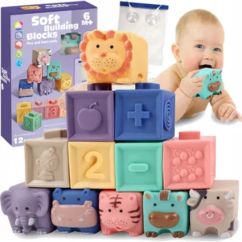 ostatní stavebnice Měkké senzorické stavebnice 12 dílů - Kolektiv autorů